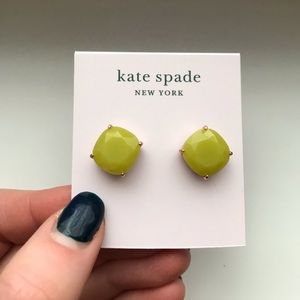Kate Spade Square Stone Stud Earrings